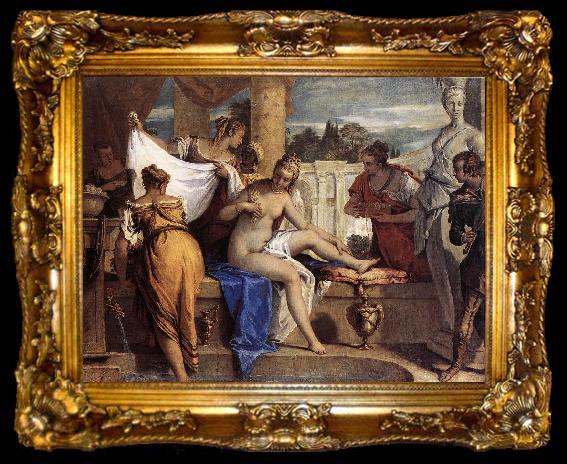 framed  RICCI, Sebastiano Bathsheba in her Bath, ta009-2